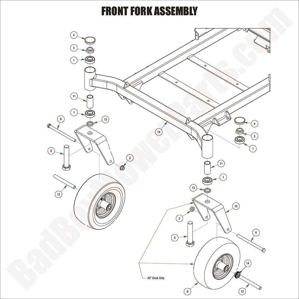 2024 MZ Rambler - Front Fork Assembly